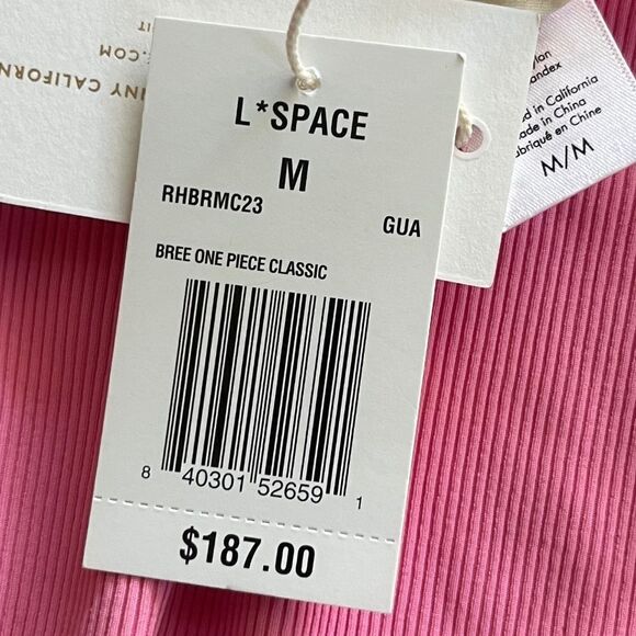 NWT Lspace Bree One Piece Classic in Pink Size Medium - Picture 15 of 15